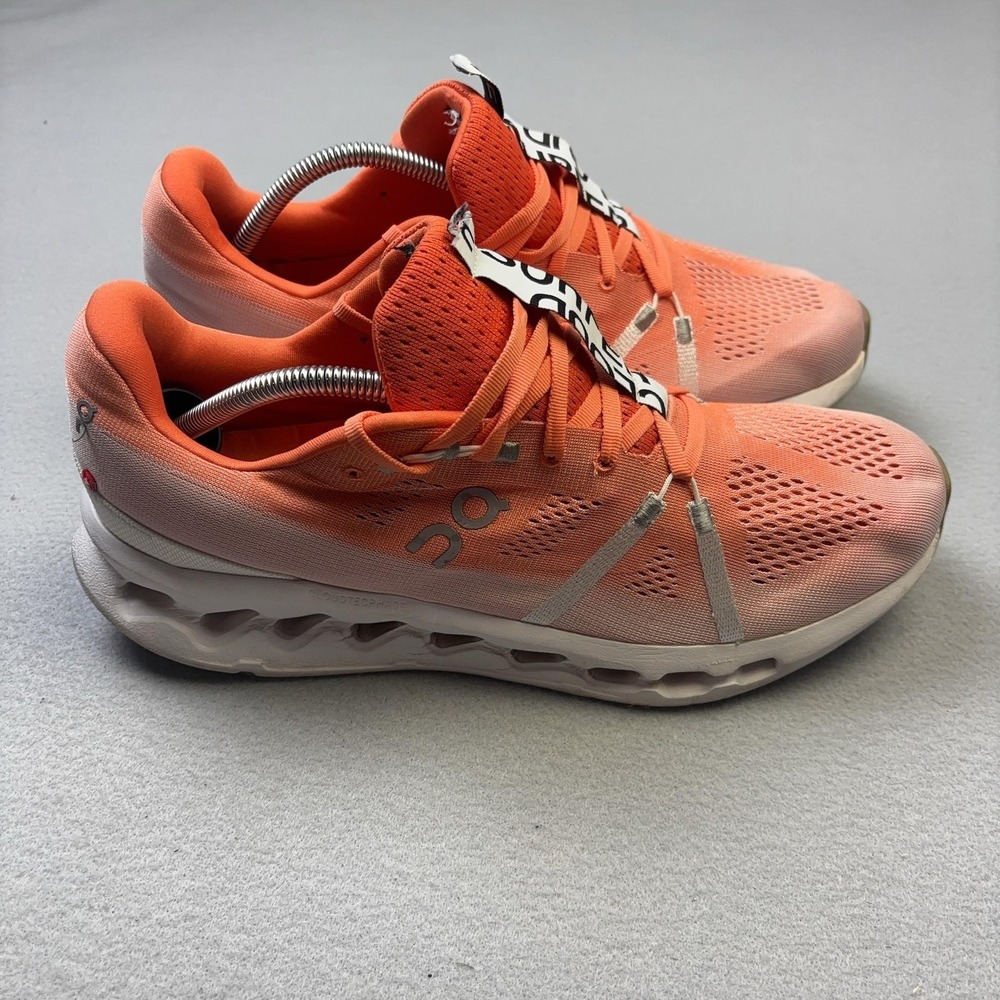 On Cloudsurfer Shoes Mens Size 11.5 Orange CloudTec Running Athletic Sneakers